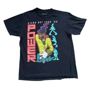 Vintage 90s Disney Goofy Movie Powerline World Tour Pop Star Graphic T-Shirt